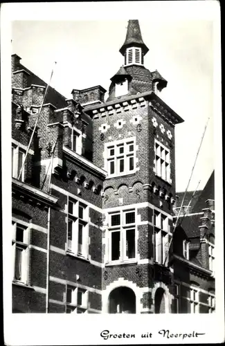 Ak Neerpelt Flandern Limburg, Gemeentehuis