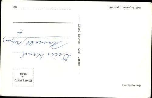 Ak Neerpelt Flandern Limburg, Gemeentehuis