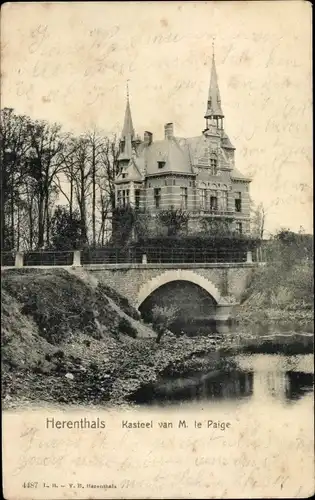 Ak Herentals Flandern Antwerpen, Kasteel van M. le Paige