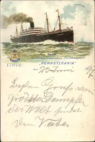 Ak Dampfer Pennsylvania, HAPAG