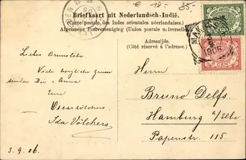 Ak Makassar Indonesien, Gouverneurslaan met eerste school