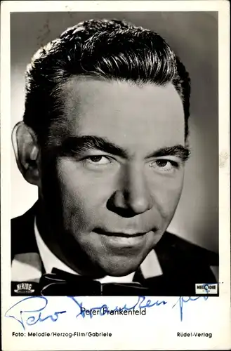 Ak Schauspieler Peter Frankenfeld, Portrait, Autogramm