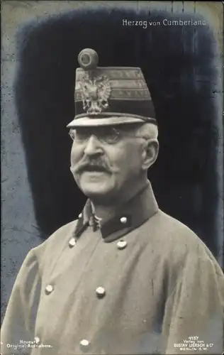 Ak Ernst August von Hannover, Herzog von Cumberland, Portrait in Uniform