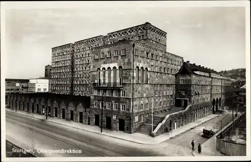 Ak Stuttgart in Württemberg, Oberpostdirektion
