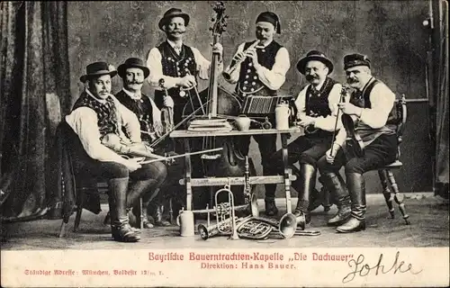 Ak Dachau in Oberbayern, Bayrische Bauerntrachten-Kapelle Die Dachauer