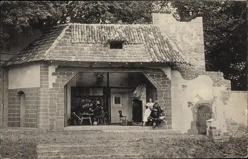 Ak Diessenhofen Kanton Thurgau, Aufführungen des Götz von Berlichingen 1908, Schenke Schwarzenberg