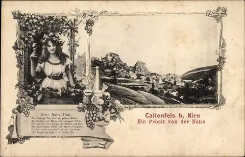 Ak Kallenfels Kirn an der Nahe, Gesamtansicht