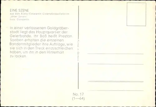 Ak Unter Geiern, Geierbande, Preston, Schauspielerin Dunja Rajter