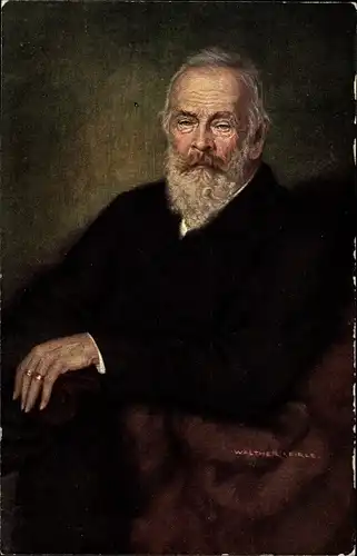 Künstler Ak Firle, Walther, Prinzregent Luitpold von Bayern, Sitzportrait