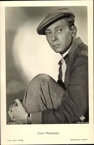 Ak Schauspieler Carl Raddatz, Portrait, UFA Film