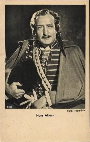 Ak Schauspieler Hans Albers, Uniform, Portrait