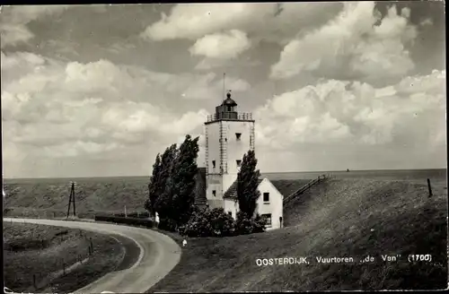 Ak Oosterdijk Nordholland, Vuurtoren De Van