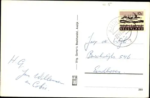 Ak Oosterdijk Nordholland, Vuurtoren De Van