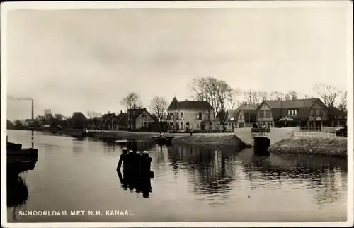 Ak Schoorldam Nordholland, N. H. Kanaal