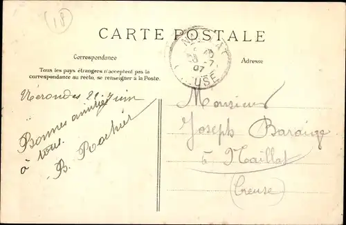 Ak Nérondes Cher, Grande Rue