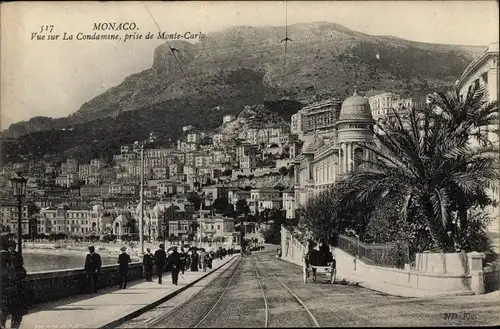 Ak La Condamine Monaco, prise de Monte Carlo
