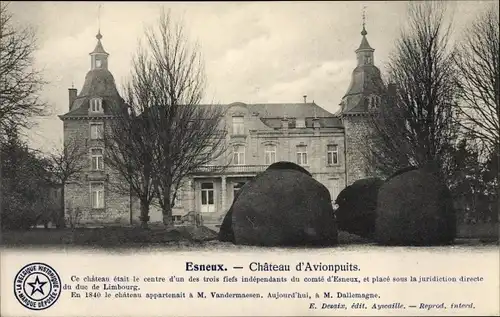 Ak Esneux Wallonien Lüttich, Chateau d'Avionpuits