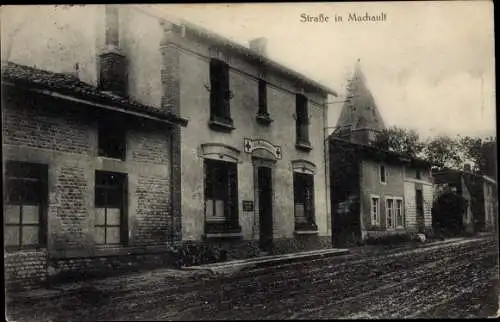 Ak Machault Ardennes, Straßenansicht, Station Rotes Kreuz, 1. WK