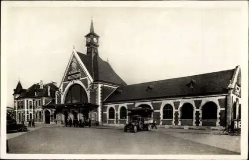 Ak Chauny Aisne, La Gare