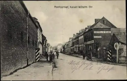 Ak Montcornet Aisne, Kaiser-Wilhelm-Str.