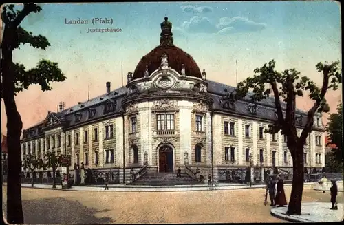 Ak Landau in der Pfalz, Justizgebäude