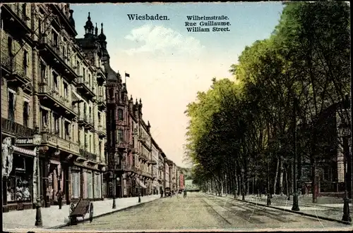 Ak Wiesbaden, Wilhelmstraße, Friseur Jan
