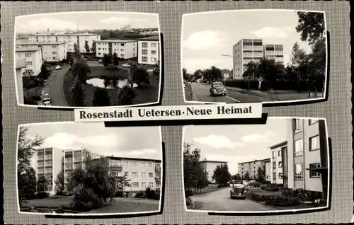 Ak Uetersen in Holstein, Siedlung Neue Heimat, Straßenansicht, Wohnblöcke