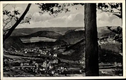 Ak Hausen an der Wied, St. Josefshaus Hausen, Marienhaus, Waldbreitbach, Panorama