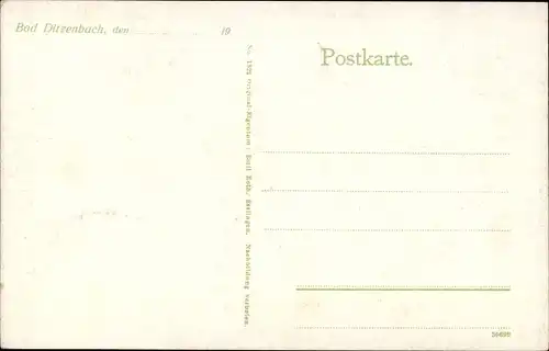 Ak Bad Ditzenbach in Württemberg, Blick v. Norden, Hiltenburg, Panorama