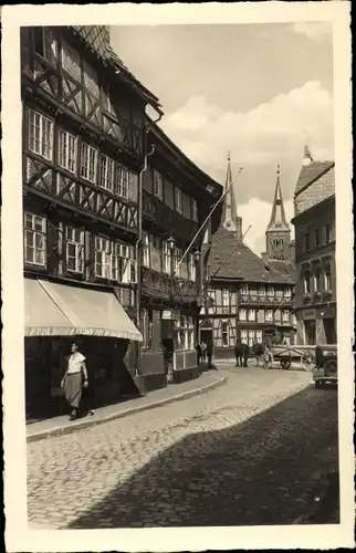 Ak Höxter an der Oberweser, Westerbachstraße, Goldene Quelle, Kirchtürme