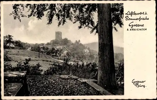 Ak Greene Einbeck in Niedersachsen, Greener Burg, Panorama