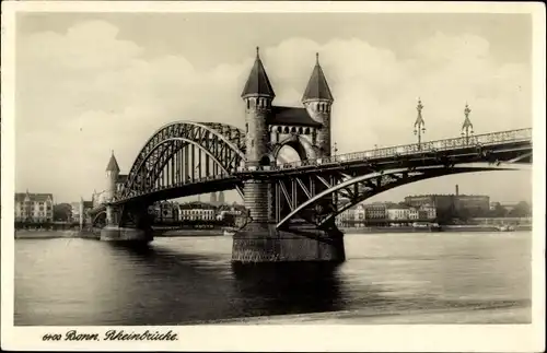 Ak Bonn am Rhein, Rheinbrücke