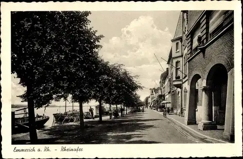 Ak Emmerich am Niederrhein, Rheinufer