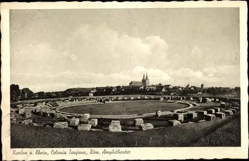 Ak Xanten am Rhein, Colonia Trajana, Römisches Amphitheater