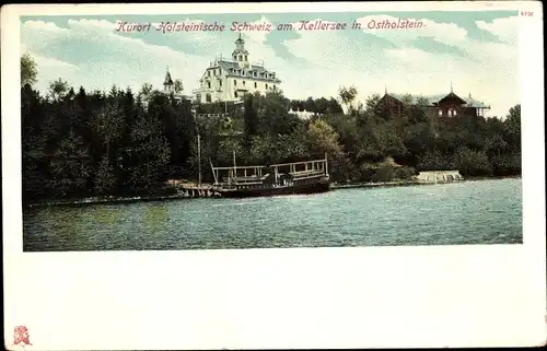 Ak Eutin in Ostholstein, Partie am Kellersee, Holsteinische Schweiz