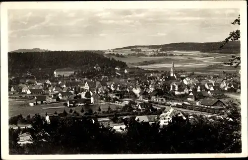 Ak Münsingen in Württemberg, Panorama