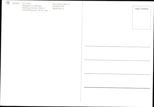 Ak Douglas DC 10-30, Condor, Deutsches Passagierflugzeug