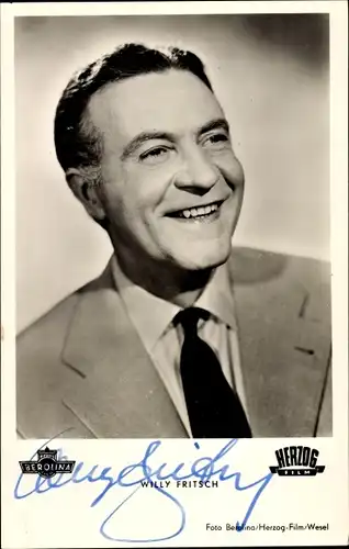Ak Schauspieler Willy Fritsch, Autogramm, Portrait