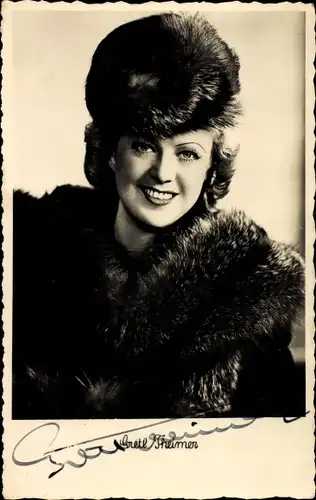 Ak Schauspielerin Gretl Theimer, Portrait