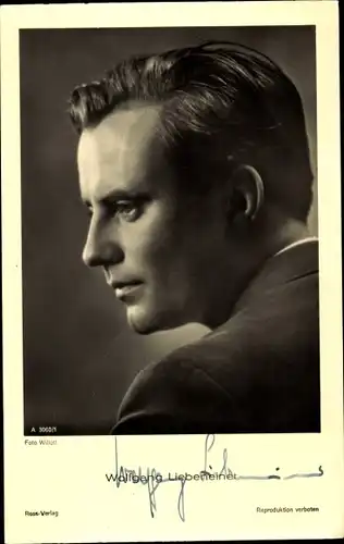 Ak Schauspieler Wolfgang Liebeneiner, Portrait