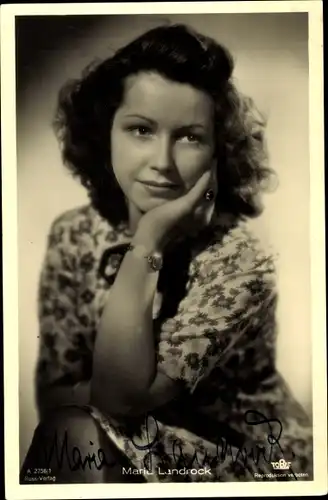 Ak Schauspielerin Maria Landrock, Portrait, Ross Verlag A 2756/1