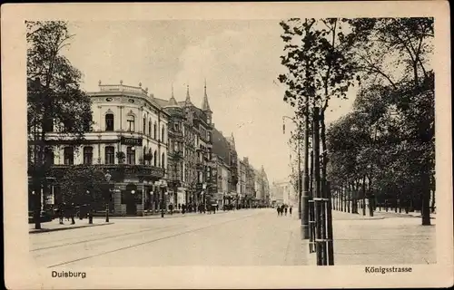 Ak Duisburg im Ruhrgebiet, Königstraße