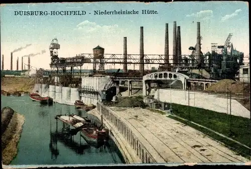 Ak Hochfeld Duisburg im Ruhrgebiet, Niederrheinische Hütte