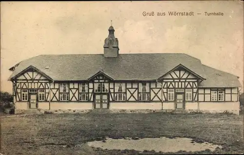 Ak Wörrstadt in Rheinhessen, Turnhalle