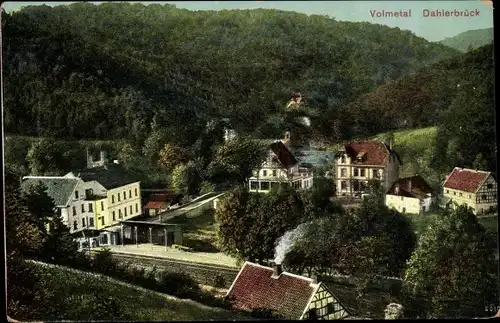 Ak Dahlerbrück Schalksmühle im Sauerland, Volmetal, Bahnhof
