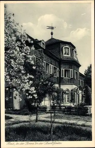 Ak Oberlößnitz Radebeul, Haus in der Sonne, Gasthaus, Gartenseite