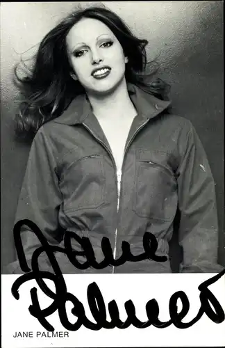 Ak Sängerin Jane Palmer, Portrait, Autogramm, Low Down Love, Where Are You