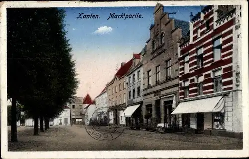 Ak Xanten am Niederrhein, Marktpartie