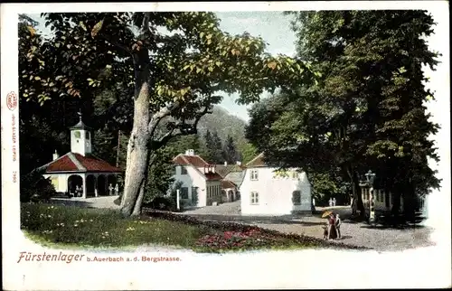 Ak Auerbach Bensheim an der Bergstraße Hessen, Fürstenlager, Straßenpartie