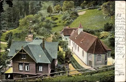 Ak Waldsee Freiburg im Breisgau, Waldheiligtum Sankt Ottilien